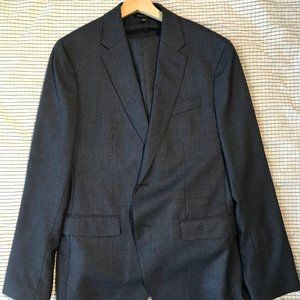 Banana Republic Blue Houndstooth 40R Suit
